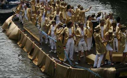Amsterdam Pride Parade floats down canals