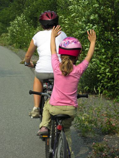 Mom & daughter bike ride