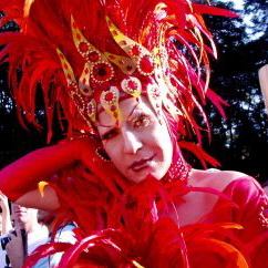 Drag Queen at Latin American gay pride festival