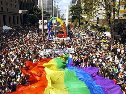 Sao Paulo Brazil Gay Pride March / LGBT Pride Parade
