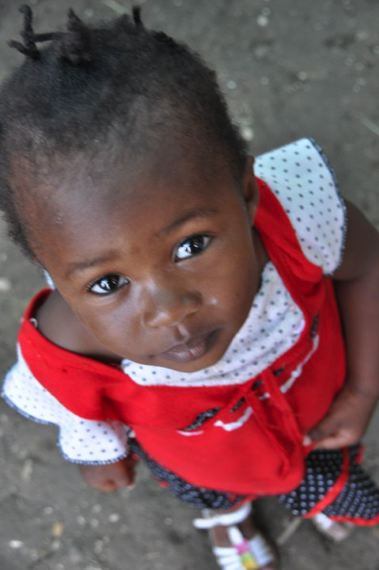 Little Girl in Haiti - photo by Cora Maglaya
