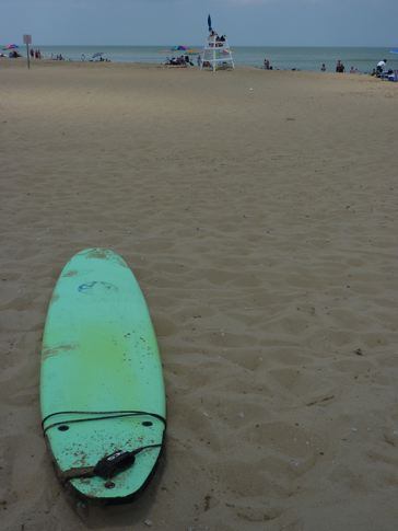 Surfboard on the beach