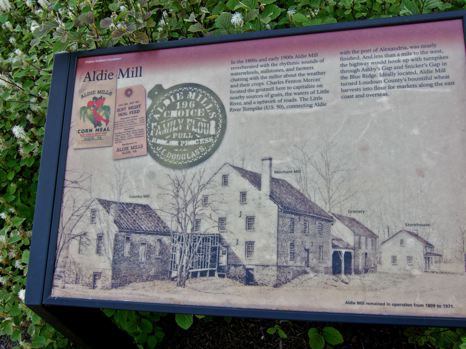 Aldie Mill sign, Loudoun County, Virginia - photo by David Latt