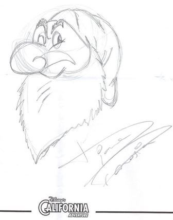 Disney's Animation Academy sketch by Diane Panosian