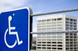 Handicapped Sign - Blind Travelers Sue For Accessibility