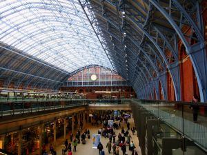 London's St. Pancras Station - Discounts even on private railroads