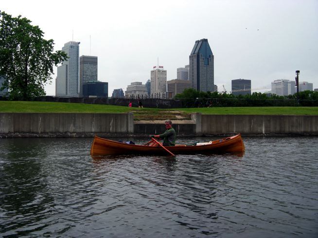 Brian Rowing Through Montreal