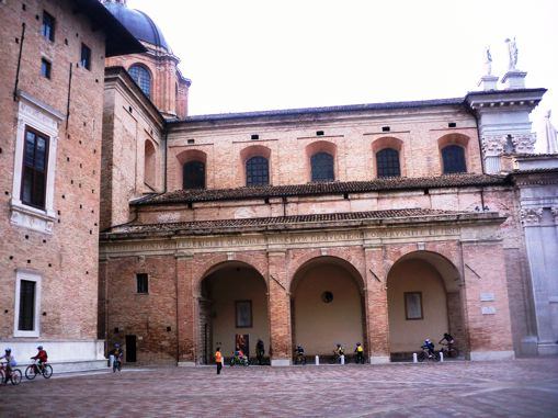 Bike-riding in the Heart of Urbino, Italy