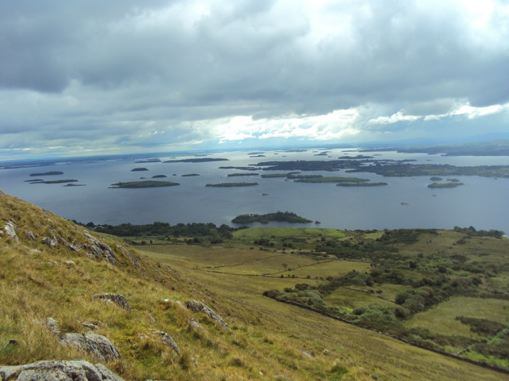The View of Lough Corrib from atop Gable Mountain