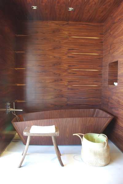 Vik Master Suite Wood Bathtub