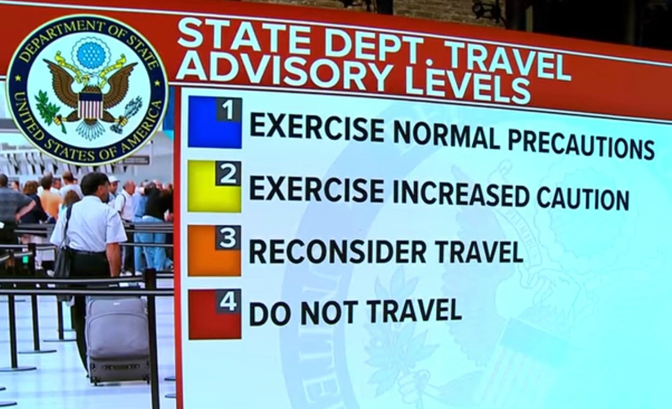 state department tourist warnings